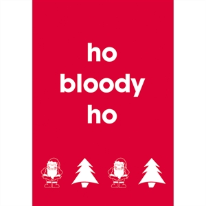 HO Bloody Ho Christmas Card