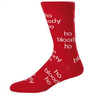 Bloody Ho Red Christmas Socks