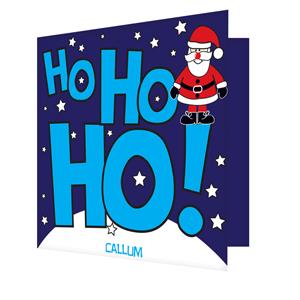 HO  Ho Santa Card