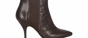 HOBBS Brown leather stitch detail ankle boots