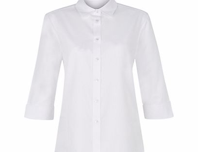 Hobbs Janie Textured Shirt, White