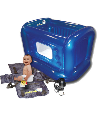 inflatable travel cot