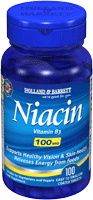 and Barrett Niacin Vitamin B3 Tablets