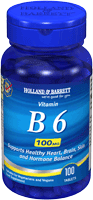 Holland and Barrett Vitamin B6 Tablets 100mg