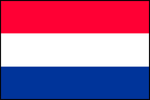 Holland paper table flag, 6`` x 4``