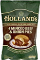 Hollands Minced Beef and Onion Pie (4x182g)