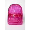 Hollywood Mirror Clear PU Rucksack in Pink