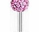 Pink Swarovski Crystal Ferido Ball Top 316L Surgical Steel Cartilage Piercing, upper Ear or Tragus earring bar stud