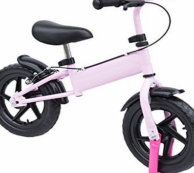 Homcom 12`` Kids Learner Balance Bike Scooter Children Training Bicycle with Brake (Pink)