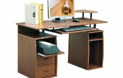 Wooden Office Computer PC Table Desk Desktop Home Furniture Nut-brown BY HOMCOM