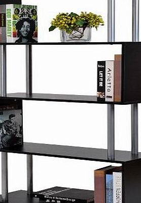 Homcom Wooden Wood S Shape Storage Display Room Divider Unit Chest Bookshelf Bookcase Cupboard Cabinet Home Of