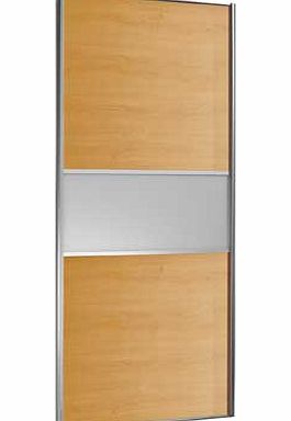 Home Decor Innovations Oak and Glass Fineline Sliding Wardrobe Door -