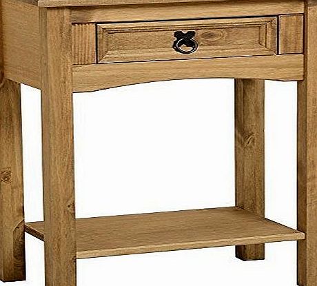 Home Discount Corona 1 Drawer Pine Console Table With Shelf