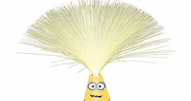 HOME-EXPRESSIONS Despicable me minions fibre optic lamp light childrens boys girls bedroom light bedside table lamp light yellow