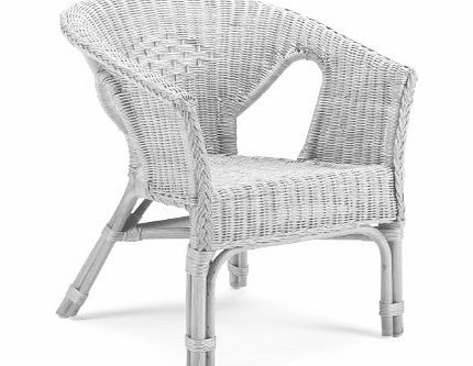 Home Life Direct Alabama Occasional Wicker Chair White - Home Life Direct
