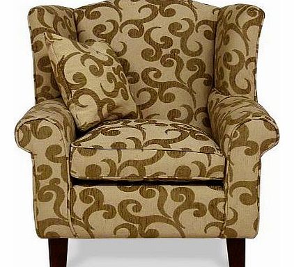 Home Life Direct Lounge Wing Chair - Home Furniture - Wing Back Chairs - Parchment Natural - Home Life Direct
