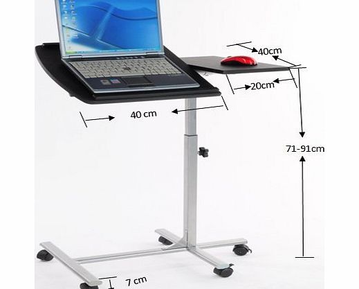 Outdoor Top Modern Adjustable Computer Desk Laptop Tray Table Stand Bedroom / Computer Desk with Wheels