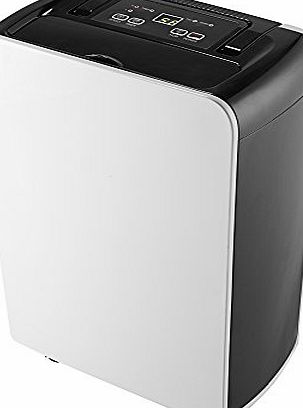 Home Treats Portable Dehumidifier 12Litre with Humidity Sensor, Timer, 2 Speed Settings amp; Auto Shut Off. Ideal For Home Or Office