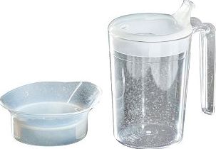 Homecraft, 2041[^]10043755 Polycarbonate Clear Mug with 2 Lids -