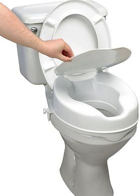 Homecraft, 2041[^]10043653 Savanah Raised Toilet Seat with Lid -