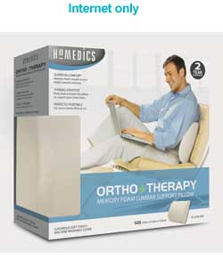 homedics Ortho Memory Foam Lumbar Pillow