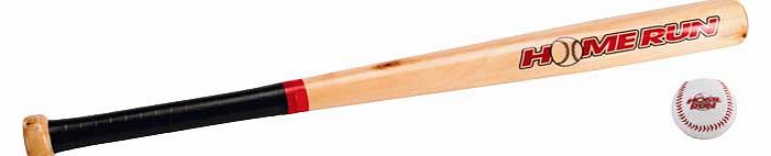 26 Inch Wooden Baseball Bat and Ball Set