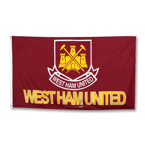Homewin West Ham Team Flag - Maroon/Yellow
