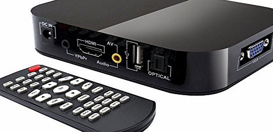 Honey Bear Full HD 1080P Media Player TV BOX For 2TB External Hard Drive, USB VGA SD/MMC Port,