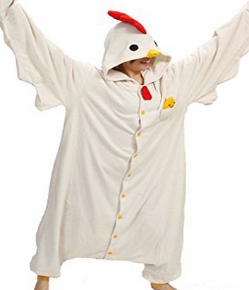 Honeystore Adult Anime Unisex Pyjamas Animal Cock Halloween Onesie Costume M