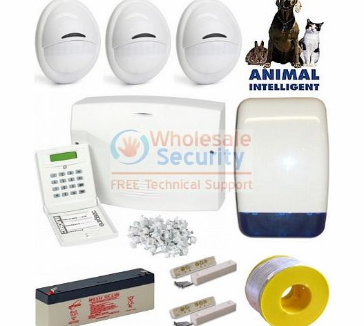 Honeywell Wired LCD Intruder Alarm Kit with Pet Friendly PIRs