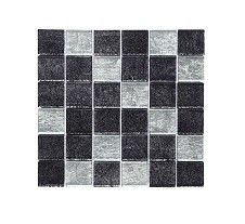 Silver Mix Square Mosaic