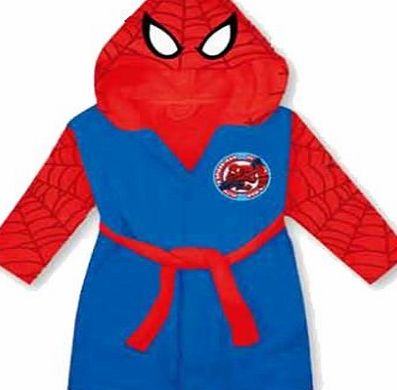 Hoolaroo Marvel Avengers Spiderman Dressing Gown House Coat Bath Robe 2-3