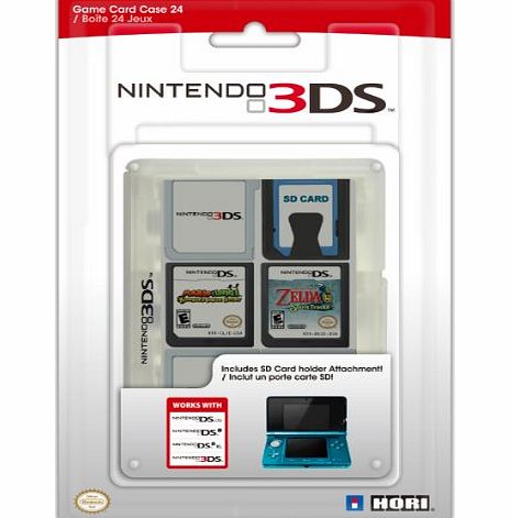 Hori Officially Licensed 3DS Game Card Case 24 (Clear) (Nintendo 3DS/DSi/DSL)
