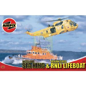 Airfix RNLI Lifeboat and Sea King Helicopter