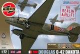 Airfix A50028 Battle of Britain Memorial Flight BBMF Douglas C-47A Dakota Berlin Airlift 1:72 Scale WWII Aircraft Gift Set inc Paints Glue and Brushes