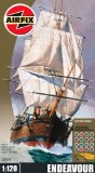 Hornby Hobbies Ltd Airfix A50047 Endeavour Gift Set 1:120 Scale Classic Ships Gift Set inc Paints Glue and Brushes