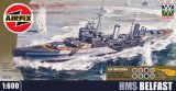 Airfix A50069 Imperial War Museum HMS Belfast Gift Set 1:600 Scale Gift Set inc Paints Glue and Brushes