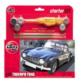 Airfix A50092 1:72 Scale Triumph TR4A Classic Car Gift Set inc Paints Glue and Brushes