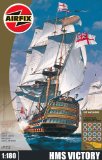 Hornby Hobbies Ltd Airfix A99252 HMS Victory Gift Set 1:180 Scale Classic Ships Gift Set inc Paints Glue and Brushes