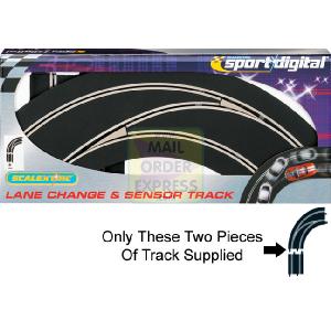 Hornby Scalextric Lane Change Out In Right Hand