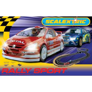 Hornby Scalextric Set Rally Racing Peugeot and Subaru