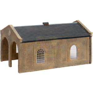 Hornby Skaledale Railside Collection Stone Double Engine Shed