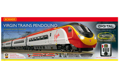 Hornby Virgin Trains Pendolino Digital Set