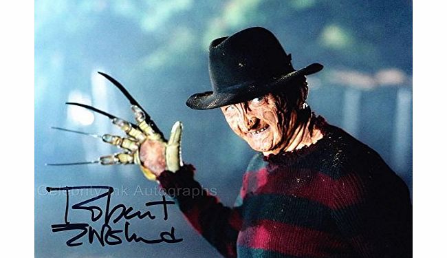 Horror Autographs ROBERT ENGLUND as Freddy Krueger - Nightmare On Elm Street GENUINE AUTOGRAPH