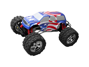Hot Bodies Ford Excursion Stars And Stripes (Savage/T-Maxx