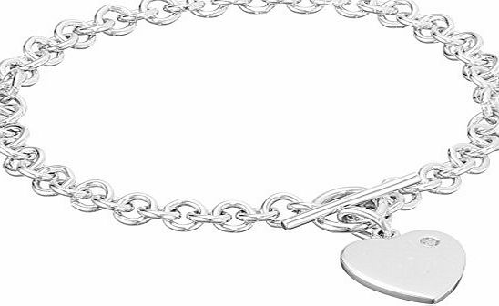 Hot Diamonds Chunky silver Heart Bracelet
