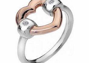 Hot Diamonds Ladies Size P Bonded Heart Ring