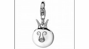 Hot Diamonds Ladies Spaced Out Silver Charm