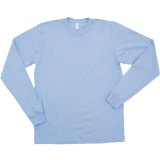American Apparel - Fine Jersey Long Sleeve T-Shirt, Baby Blue, L