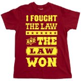 I FOUGHT THE LAW AND THE LAW WON T-Shirt, Red, XL